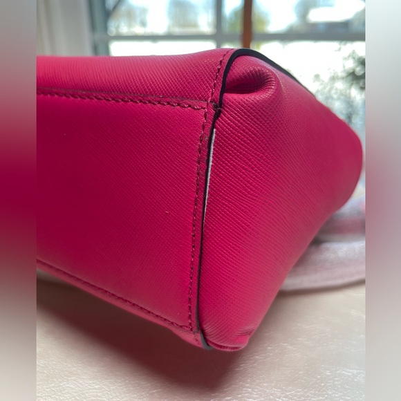 Coach NWT Madison Saffiano Leather Mini Christie Carryall in Pink Ruby - Picture 13 of 16